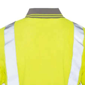 Camiseta Polo de Invierno Impermeable de Alta Visibilidad ANSI Clase 2, 100% Poliéster, Manga Corta para Hombre, Ropa de Seguridad Reflectante y Transpirable - Product Image 4