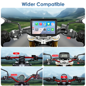 Мотоциклетный <span class=keywords><strong>GPS</strong></span>-навигатор Carpuride W702S PRO с беспроводным CarPlay и Android Auto, умный дисплей для мотоцикла, навигация, Wi-Fi, Bluetooth - Product Image 4