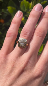 Ensemble de lunette bague de fiançailles bague en diamant cultivé en laboratoire certifié IGI 2.00 Ct Radiant Lab diamant bride Solitaire CVD bague en diamant VS1 - Product Image 2