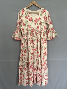 เดรสยาวแขนกุดยาวสำหรับผู้หญิงเดรสลำลองพิมพ์ลายดอกไม้ฤดูร้อน - Product Image 2