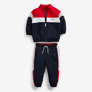 Ensemble de survêtements d'hiver pour enfants Respirant Fleece Children Long Sleeves Full Zipper High Quality Track Suit - Product Image 5