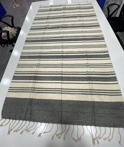 100% Cotton Floral <b>Striped</b> Printed Fouta Shawl/<b>Beach</b> <b>Towel</b> Summer Fashionable Long Scarf for Adults Custom Designs for Daily Use - Product Image 2