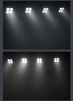 Cob par light 4 Big Eye 200w Dmx512 Audience COB LED Blinder Face Light Pour Partie lumières mariage stagemx contrôleur