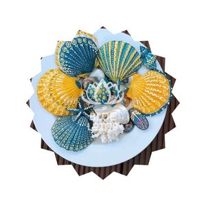 Gran oferta, Lotus azul 2025, concha marina decorativa artesanal, regalo hecho a mano ecológico para recuerdo de invitados de boda - Product Image 1