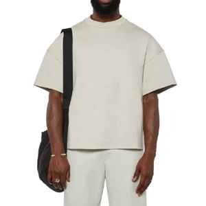 T-shirt court pour homme à la vente chaude, poids lourd, manches courtes, coupe personnalisée, surdimensionné, léger, nouvelle arrivée, t-shirt court pour homme - Product Image 4