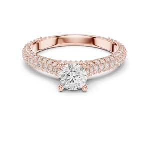 Bague pour femme sertie de diamants de laboratoire ronds brillants de 1,52 carat, clarté VVS-VS EF, or 18 carats, 14 carats, 10 carats et argent 925 - Product Image 3
