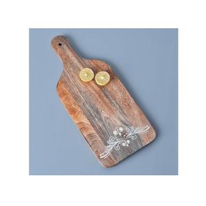 Planche à découper en bois pour couper la viande plateau de nourriture amical de légumes fait utilisation suspendue de couleur de bois naturel - Product Image 2