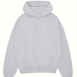 เสื้อมีฮู้ดผ้าฟลีซลายนูนสำหรับผู้ชายเสื้อมีฮู้ดขนแกะแบบพาดไหล่แบบนุ่ม400 - Product Image 4