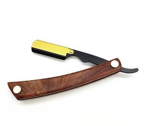Système de Offre Spéciale européen Rasoir droit de barbier prêt à expédier Rasoir de sécurité manche en bois pliant pour utilisation en salon - Product Image 3