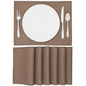 Leather Dining Table Mats and Kitchen Table Mats Felt <b>Placemat</b> <b>Set</b> for Dining Table for Customized Size - Product Image 2