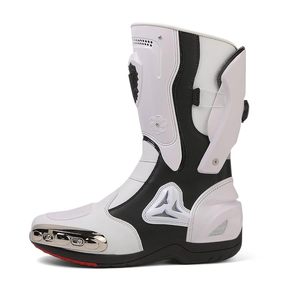 Bottes d'équitation pour moto Bottes en cuir pour femme et homme Protection antidérapante Bottes de sport pour piste de course - Product Image 6