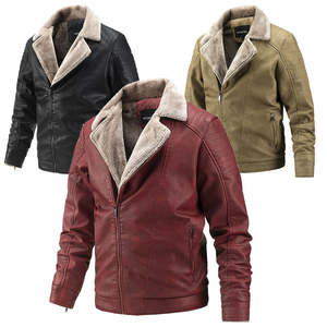 Chaqueta de Piel de Oveja para Hombre, Forro de Felpa Grueso y Cálido, Corte Moderno y Elegante, Ideal para Tiendas Minoristas y en Línea, Opciones de Marca Personalizada - Product Image 2