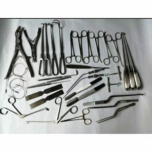 Ensemble d'instruments chirurgicaux orthopédiques de craniotomie de base, 37 pièces - Product Image 1