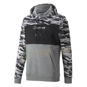 Pull-over OEM de qualité supérieure Sweat à capuche de sport pour hommes Impression camouflage personnalisée Doublure polaire Saison d'hiver Vêtements de sport à capuche Vente en gros - Product Image 1