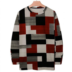 T-shirt polaire à manches longues pour homme, col classique, coutures durables, choix de tissus personnalisés, écologique, commande en gros - Product Image 1