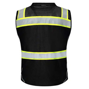 Wholesale Customized Logo Reflective Adjustable <b>Safety</b> Vest ANSI Class 1 LED Flash Waterproof High Visibility Workwear - Product Image 3