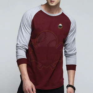 Camisa de manga larga de nuevo diseño de última moda de color de contraste camisa de manga larga con logotipo impreso personalizado ropa de calle - Product Image 1