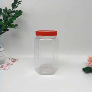 ขวดโหลแก้วใสทรงหกเหลี่ยมขนาด400มล.-64มม. 25ก. บรรจุภัณฑ์อาหารกระป๋องพิมพ์โลโก้ได้ตามต้องการ - Product Image 3