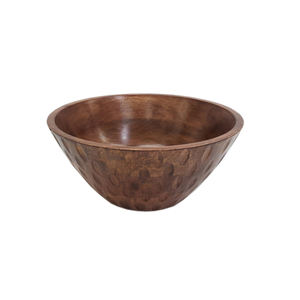 Diseño de tendencia, Frutero de forma redonda de madera, acabado Natural para mesa, hogar y hoteles, comida y aperitivos, cuencos para servir hechos a mano - Product Image 5