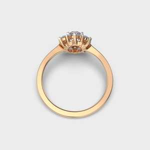 Красивое Белое золото обручальное кольцо с бриллиантом с драгоценным камнем Soorajmukhi ювелирные изделия Anillos - Product Image 3