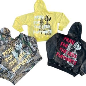 Sudaderas de invierno de algodón 100% de peso pesado para hombres con sudaderas con capucha de impresión de logotipo personalizado - Product Image 2