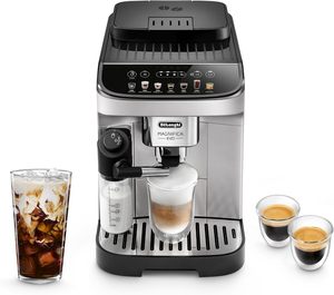 Meilleur prix réduit pour la machine <span class=keywords><strong>à</strong></span> expresso automatique originale De'Longhi Magnifica Evo, <span class=keywords><strong>mousseur</strong></span> <span class=keywords><strong>à</strong></span> <span class=keywords><strong>lait</strong></span>, argent - Product Image 1