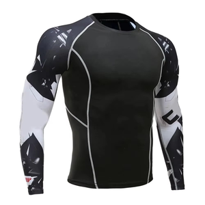 Chemises de compression Rash Guard pour hommes en polyester et élasthanne de qualité supérieure - Manches longues, séchage rapide, respirantes, durables, OEM/ODM - Product Image 6