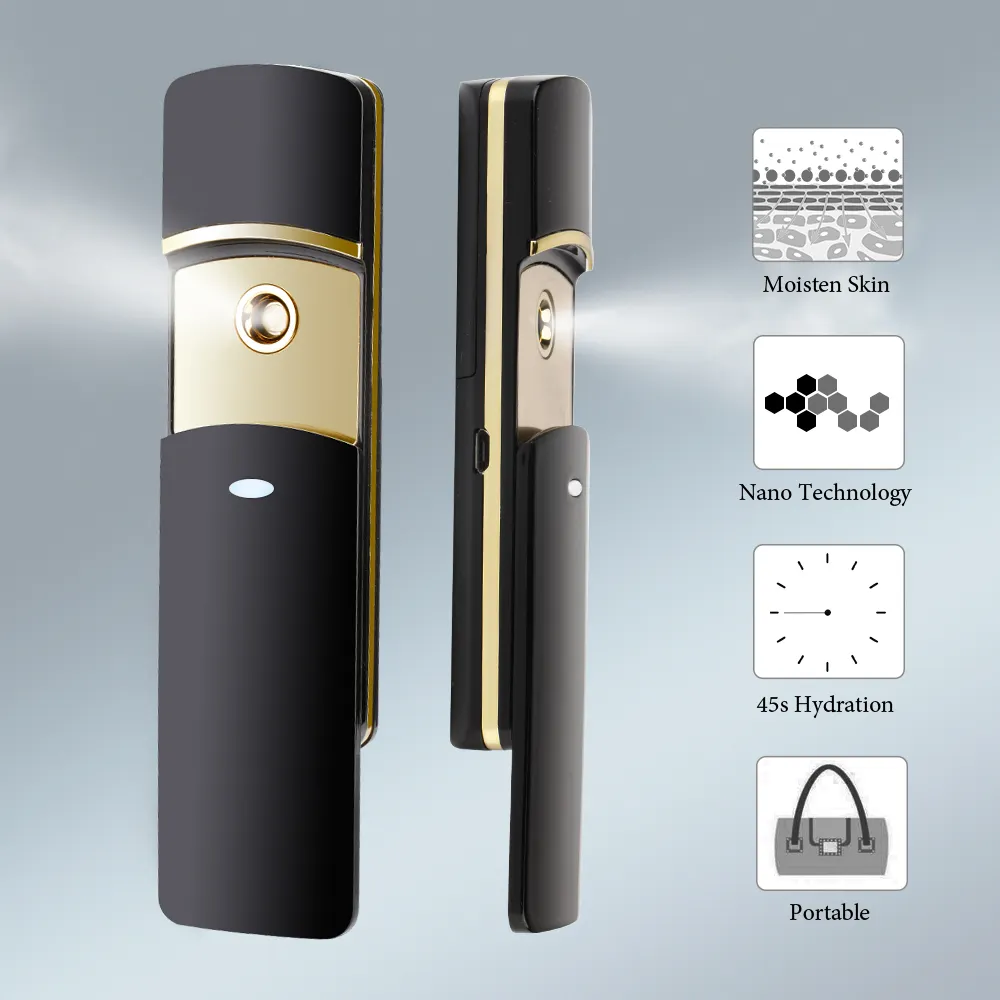 Pulverizador Facial Nano Mist, instrumento de belleza, Humidificador USB, nebulizador recargable, mini vaporizador facial portátil personalizado