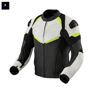 2025 nouveau Design veste de moto en cuir avec manches complètes impression de logo personnalisé meilleur vêtements de course automobile en gros - Product Image 3