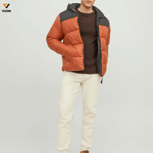 2025 extérieur coupe-vent chaud hiver manteau vers le bas de haute qualité imperméable Logo personnalisé hommes bouffant veste grande taille - Product Image 5