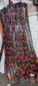 Cinturones de cuero en relieve multicolores hechos a mano con patrones florales para diseñadores de cinturones y tienda de accesorios de moda - Product Image 4