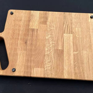 Meilleure planche à découper épaisse rectangulaire en bois avec poignée 12mm durable et durable allant au lave-vaisselle - Product Image 1