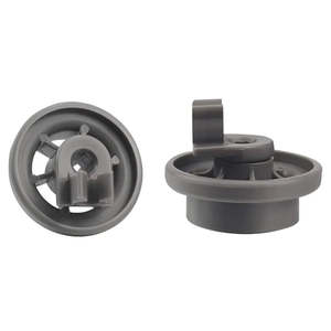 4581DD3003B Gray Dishwasher Lower Rack <b>Wheels</b> Electric Replacement Dishrack Roller Assembly Part - Product Image 1