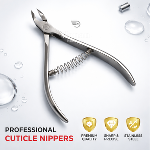 Coupe-cuticules professionnel en acier inoxydable à double ressort de qualité supérieure, outil de manucure et pédicure - Product Image 3