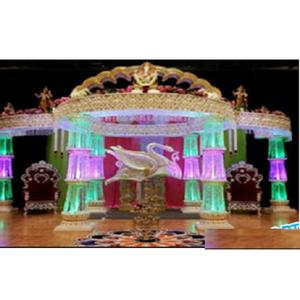 Último diseñador boda fibra cristal Mandap EE. UU. boda asiática cristal fibra Mandap/escenario real cristal fibra boda Mandap - Product Image 1