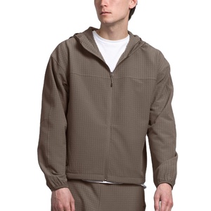 เสื้อฮู้ดซิปผู้ชายแบบเรียบสีพื้น รุ่นใหม่ล่าสุด ลายสั่งทำได้ ผ้าฝ้าย 100% สไตล์ลำลอง ขายส่งราคาถูก รับผลิตแบบ OEM - Product Image 1