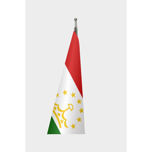 Drapeau officiel du Tadjikistan avec logo personnalisé pour l'intérieur - Product Image 3