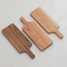 Tabla de cortar de madera de mango duradera para carne y verduras Tabla de cortar de madera de diseñador para decoración de cocina moderna Calidad de mástil - Product Image 5