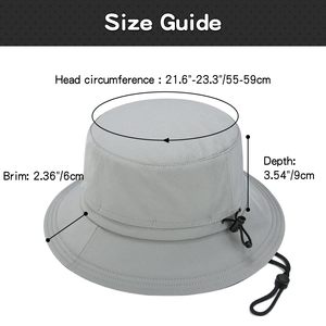 Sombreros de cubo de seda de alta calidad para hombres y niños Diseño elegante de gorra de pescador con visera ancha para viajes casuales y uso diario - Product Image 5