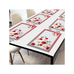 Mantel Individual Reversible Minimalista Gris y Blanco 30x45cm Ligero 100g para Decoración de Mesa de Cocina Fabricante Indio - Product Image 6