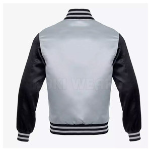 Vente directe d'usine veste Letterman en satin veste d'hiver Letterman en satin respirant de qualité supérieure - Product Image 3