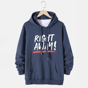 Sudadera con capucha de algodón de peso pesado de alta calidad, Sudadera con capucha de lana con patrón sólido de invierno con logotipo impreso Digital personalizado - Product Image 1