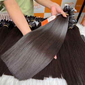 Expédition dans le monde entier trame os droite extensions de cheveux crus vietnamiens en Stock meilleure qualité prix de gros - Product Image 5