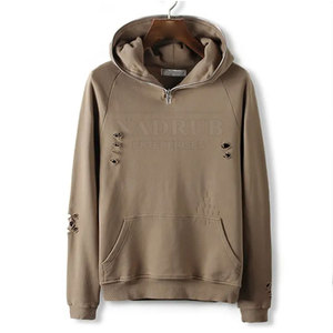 Fabriqué dans le meilleur matériel Distressed Hoodies Sweats à capuche Streetwear à manches longues Nouveaux sweats à capuche en détresse à la mode - Product Image 1