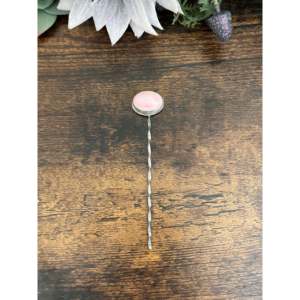 Sam Nez Handmade Pink Conch & Sterling Silver <b>Hair</b> <b>Pin</b> - Product Image 1