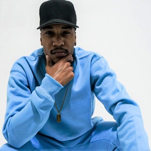 <b>Men</b> Custom Design Crewneck Polyester Sweat Suits Low MOQ Cheap Gym Wear Jogging Suits Custom Design Jogging Suits - Product Image 5