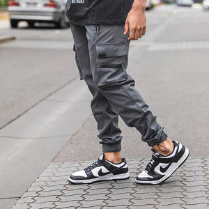 Latest Design Men's Casual <b>Cargo</b> <b>Pants</b> <b>Waterproof</b> Elastic Waste Joggers Trousers Button Closure Eco-Friendly Quick Dry - Product Image 2