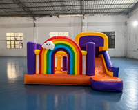 Château gonflable JIALE en PVC, capacité 300 kg, thème animaux et dinosaures, pour 5 à 8 personnes, événements en plein air
