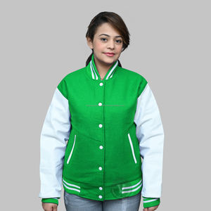 Veste Letterman à manches en cuir et en laine personnalisée de haute qualité meilleure vente de veste universitaire pour homme au prix d'usine - Product Image 4