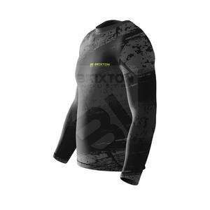 Camisetas de compresión sólidas e informales para hombre, ropa deportiva de manga corta elástica de secado rápido, ropa deportiva para gimnasio, poliéster Spandex - Product Image 3